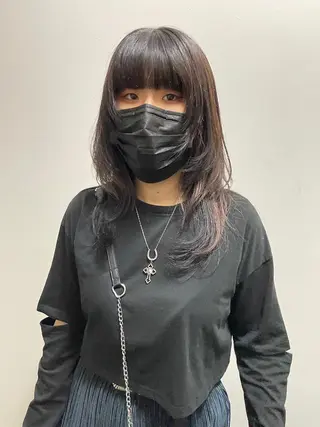 セミロング silo所属・silo MOKA 顔周りカット🦦のヘアスタイル