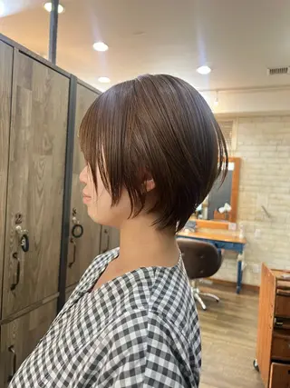 ショート カコ/レイヤーカット ヘアアレンジのヘアスタイル