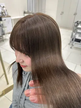セミロング カラー 透明感艶カラー /銀座/佐々木夏泉のヘアスタイル