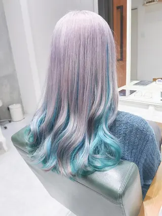 ロング カラー ヘアアレンジ Days 透明感カラーのヘアスタイル