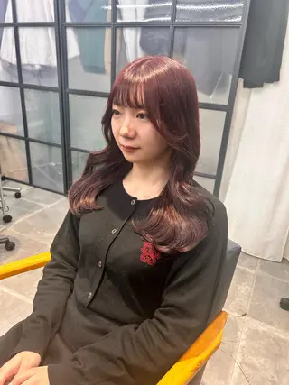 ロング カラー 韓国×髪質改善カラー 💎hinaのヘアスタイル