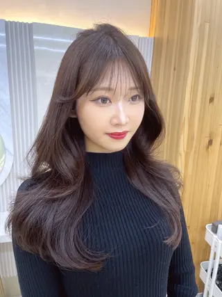 ロング 顔周り/透明感カラー /韓国ヘア/TAKUのヘアスタイル