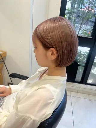 ショート ナミ🩶暗髪/暖色 ❤️/透明感/縮毛のヘアスタイル