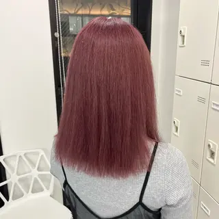 ミディアム カラー ハイトーン/ 髪質改善/上質艶髪のヘアスタイル