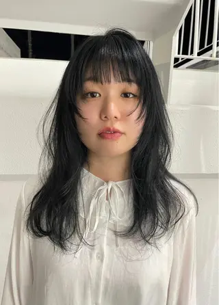 セミロング カラー 錦 茉李 @lm.mari03のヘアスタイル