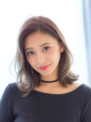 ミディアム カラー パーマ ヘアアレンジ ⭐️ハイクオリティ カラー杉本雄志⭐️のヘアスタイル