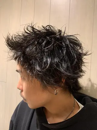 ショート メンズ 糟谷 慈英のヘアスタイル