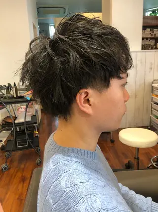 ショート メンズ 大阪長居🌱野見山 卓也のヘアスタイル