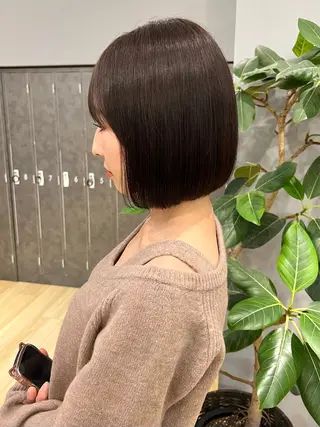 ミディアム 田中 優菜のヘアスタイル
