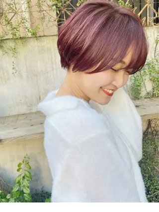 ショート カラー shiori ❤︎ /透明感カラーのヘアスタイル