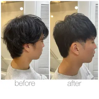 ショート メンズ 尾野 雅斗のヘアスタイル