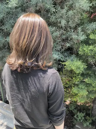 ミディアム カラー 奈良市／尼ヶ辻 谷川和也のヘアスタイル