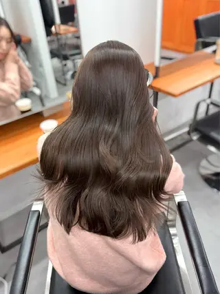 ロング カラー ミルクティーベージュ ❤︎レイヤー　MIAのヘアスタイル