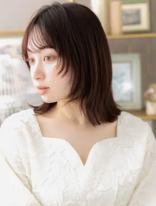 ミディアム カラー 新澤 そあのヘアスタイル