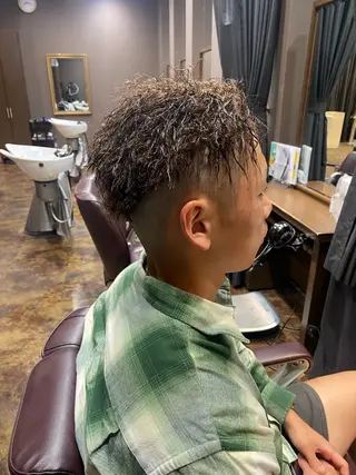 ショート パーマ メンズ 相良 陽香🌻のヘアスタイル