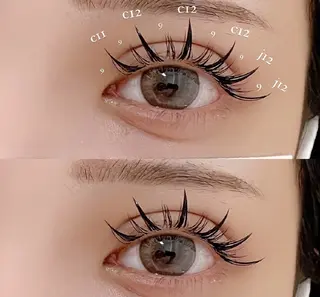 マツエク・マツパ foi by eyeartistsのマツエク・マツパデザイン