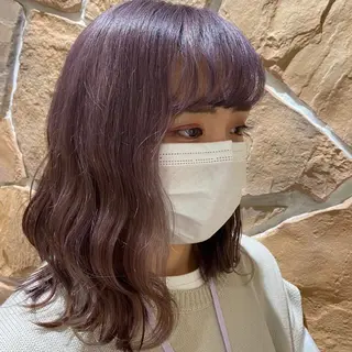 ミディアム カラー 透明感カラー🌈 菊池 結衣のヘアスタイル