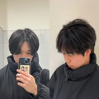 メンズ けいし🐬ボブ ショート艶髪カラー✨のヘアスタイル
