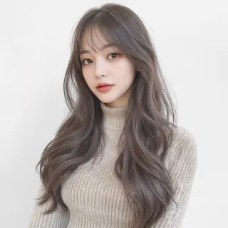 ロング カラー パーマ 梅田茶屋町Core Juriのヘアスタイル