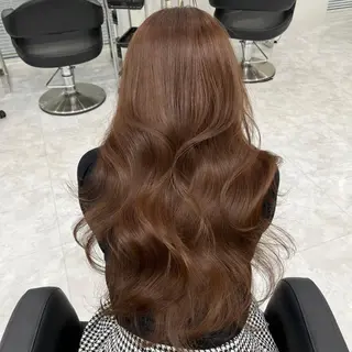 ロング カラー ヘアアレンジ 🤎大人かわいい🤎 韓国レイヤー🤎力丸のヘアスタイル