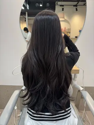 ロング カラー Cara Fukuoka【カラフクオカ】所属・艶カラー🎀Cara アシスタントwakoのヘアスタイル