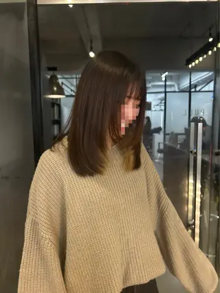 ミディアム カラー パーマ メンズ 鈴木 乃愛のヘアスタイル