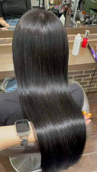 ロング カラー ボブ/暖色カラー コウボヒカルのヘアスタイル