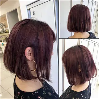 ミディアム カラー Ash 山田 勇太のヘアスタイル