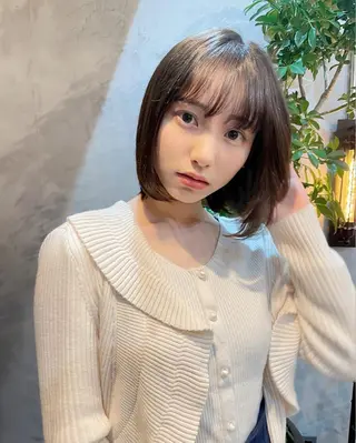 ショート カラー 顔周りカット× 髪質改善【リョウ】のヘアスタイル