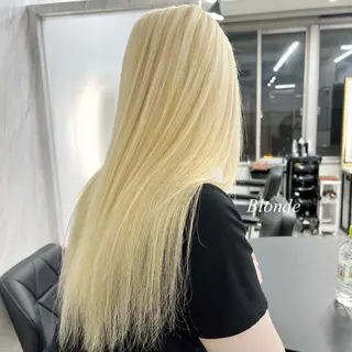ロング カラー シールエクステ特化 ハイトーン、NANAのヘアスタイル