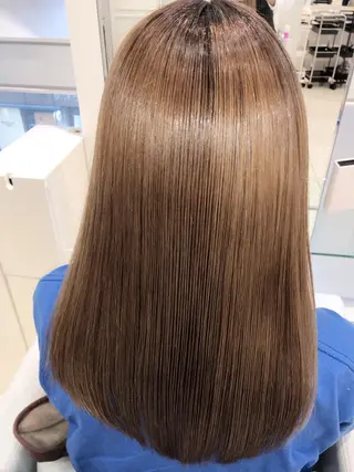 ロング カラー 縮毛矯正/髪質改善/ ブリーチ/東陽町✨のヘアスタイル