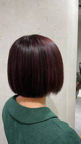 ミディアム カラー JOS所属・上野ハイトーン/デ ザイン✂︎touiのヘアスタイル