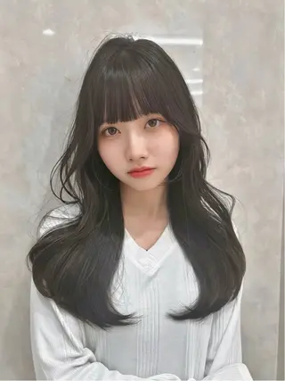 ロング カラー MAEUL luna所属・前髪顔周り/レイヤー 韓国/桔川恒のヘアスタイル