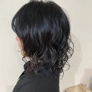 パーマ CreBiA ten_【クレビアテン】所属・crebia 漢人 美海／レイヤーカットのヘアスタイル