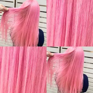 ロング カラー ハイトーン💫 エクステ💫maiのヘアスタイル