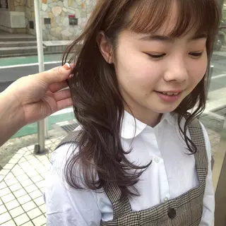 ミディアム 韓国風デザイン 💐MIZUKI💐のヘアスタイル