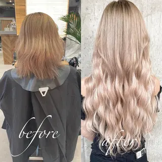 ロング カラー ヘアアレンジ TATSUYA アートディレクターのヘアスタイル