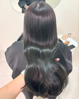 ロング カラー 広島/わかな/ヘア セット/オリーブのヘアスタイル