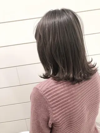 ミディアム カラー 渋谷/韓国風 西原直樹のヘアスタイル