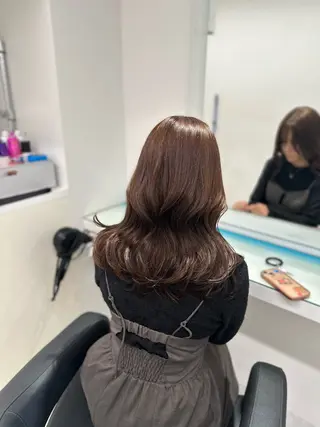 ミディアム 💖ベージュ💖 MEARIのヘアスタイル