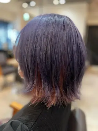 ミディアム カラー 柏/春日竜次 /髪質改善縮毛矯正のヘアスタイル
