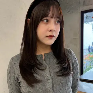 ロング カラー 韓国レイヤー/暖色 カラー/KOTONEのヘアスタイル