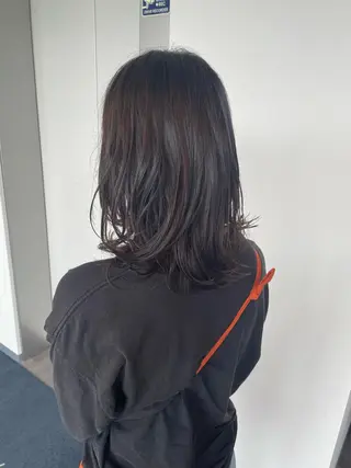 ミディアム パーマ 艶カラー🌙縮毛矯正 /ボブ【Reina】のヘアスタイル