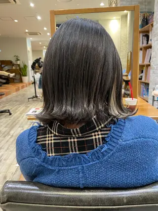 ミディアム 栗原 瑞稀のヘアスタイル