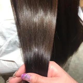 ロング カラー 髪質改善×矯正🫧 韓国ヘアasamiのヘアスタイル