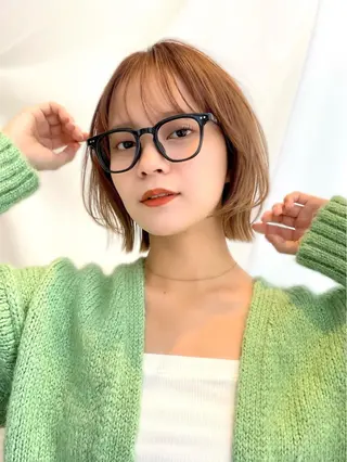 ショート カラー パーマ ヘアアレンジ レイヤーカット/ボブ /縮毛矯正✨大輝のヘアスタイル