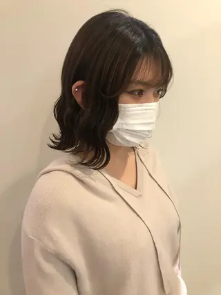 ミディアム レイヤー/お顔まわり 暖色カラー🍑Amiのその他イメージ