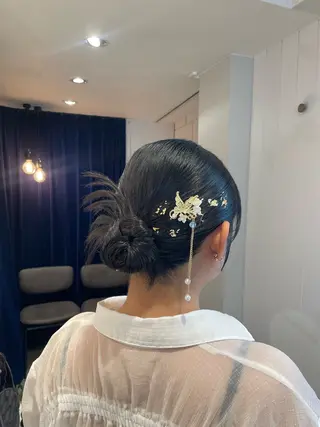 ミディアム ヘアアレンジ 石川 優奈のヘアスタイル