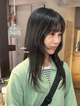 ロング カラー 暖色カラー/レイヤー 🌙 オノユリカのヘアスタイル
