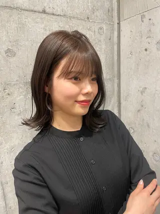 ミディアム 顔周り/レイヤー🎀 natsumiのヘアスタイル